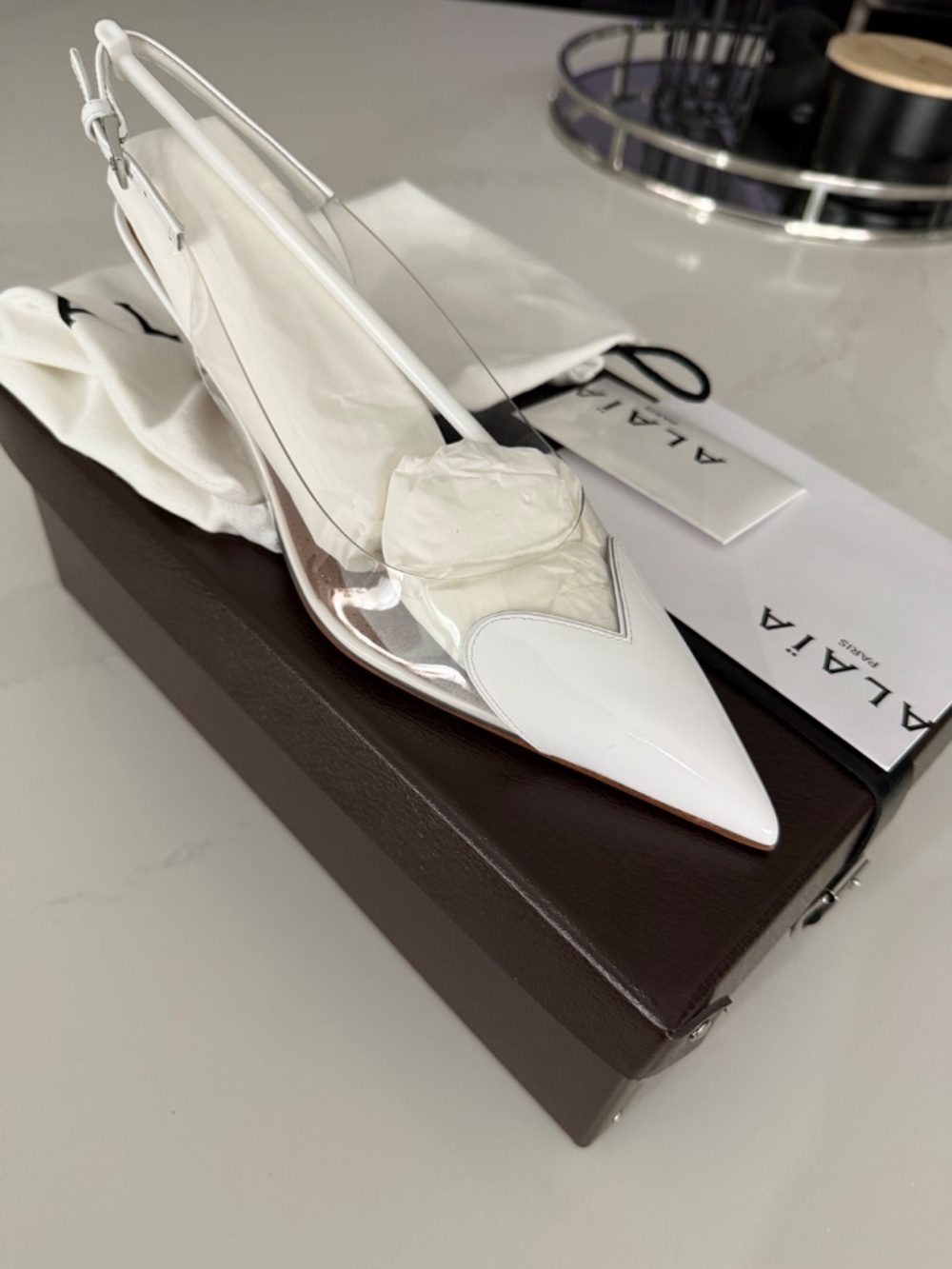 LE C?UR SLINGBACKS IN PATENT LEATHER - Picture 3 of 3